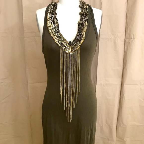 Haute Hippie Dresses & Skirts - Haute Hippie Shell Tied Womens Maxi Dress
